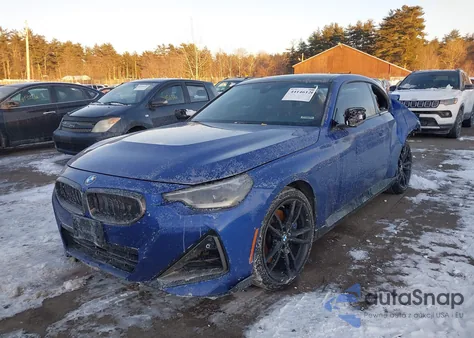2022 BMW M240 I xDrive z USA, uszkodzony, nr VIN 3MW53CM08N8C35796